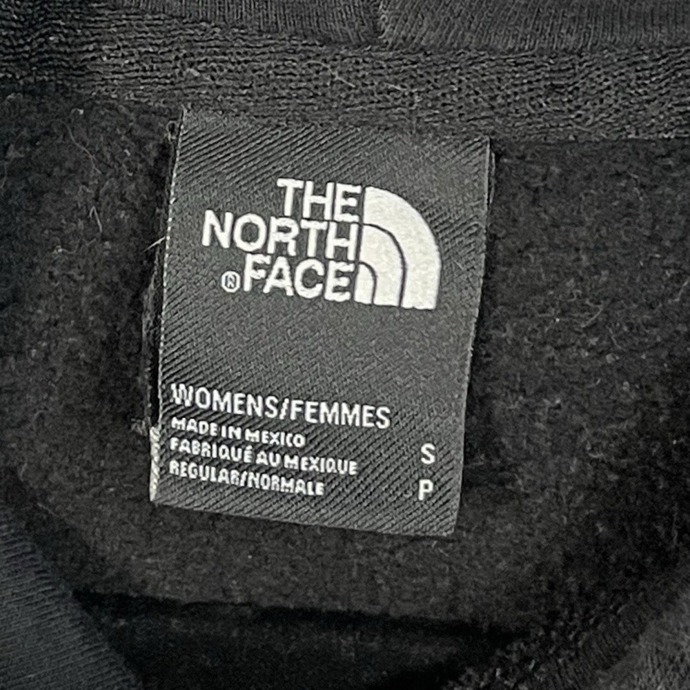 The North Face Pullover Hoodie Women's Small Black Graphic On Back Spell Out - Picture 5 of 9